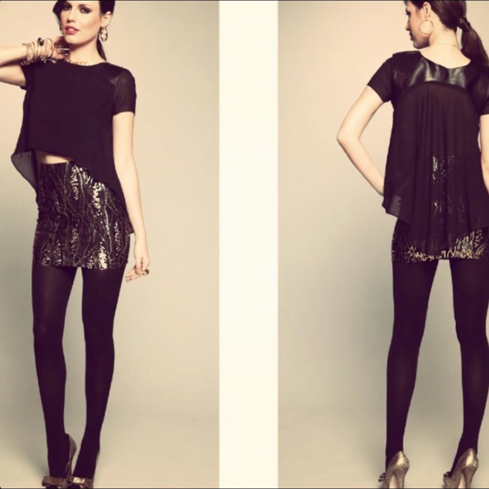 Dress the Population Drape Top